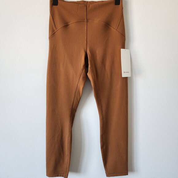 NWT LULULEMON COPB Copper Brown SmoothCover Instill HR 25" Tight Pants 8 - Picture 1 of 8